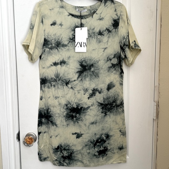 NWT ZARA BATIK TIE DYE TUNIC, TOP OR MINI DRESS. CASUAL AND VERSATILE. - Picture 4 of 10
